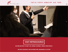 Tablet Screenshot of metrochurchnj.com